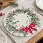 4pcs Christmas Vintage Placemat Merry Christmas Party Decoration 2025 Xmas Santa Claus Placemat Navidad Natal New Year Gift