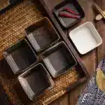 Shallow Square Ceramic Sauce Bowl Colors Soy Vinegar Dish Meals Plate Japanese Table Tableware Hot Pot Barbecue Sushi Dishes