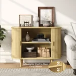 Sideboard Buffet Cabinet with Storage,40" Storage Cabinet with Sliding Door & Adjustable Shelf,Coffee Bar Cabinet Console Table - Image 11