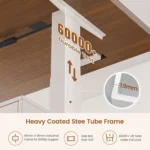 Electric Standing Desk with 6 Drawers, 55" Adjustable Stand up Desk with Storage, Computer Desks with Power Outlets,
