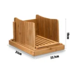 Bamboo Bread Slicer Board Set Home Use Efficient Simple Manual Slicing Tool Bakeware Accessory Slice Tray Accessories - Image 6