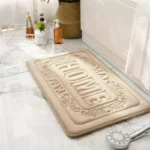 Inyahome High Quality Rectangle Bath Mat Bathroom Bedroom Non-slip Mats Foam Rug Shower Carpet for Bathroom Kitchen Bedroom