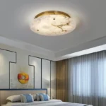 Modern natural marble ceiling lamp luxury home decoration room ceiling chandelier Nordic bedroom dining room Corridor