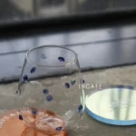 Colorful Stones Dots Glass Cup High Borosilicate Glass Transparent Drink Water Cup Milk Coffee Juice Glass – base detail