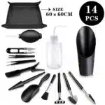 Garden planter kit with flowers and bonsai tools