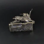 Mini Retro Fire Kirin Copper Figurine Model Desk Decor Craft Room Decor Chinese Style Miniatures Mascot Gift – base detail