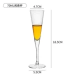Whisky Tasting Cup 70ml~250ml Lead-free Glass Whiskey Glass Red Wine Glass Shot Glass Sommelier Special Cup Goblet Smelling