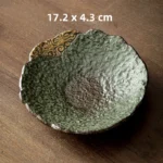 Retro Japanese Ceramic Pot Bearing Holder Japanese Dry Brew Table Tea Tray Fruit Snack Plate Tableware - Image 10