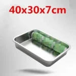 304 stainless steel plate tray rectangular square oven tray baking pot dish deep Japanese barbecue bbq cafeteria Storage trays - Image 30