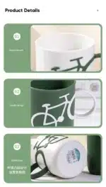 1pc Bike-Shape Bathroom Food-Safe PP Cup Toothbrush Holder Mug Unbreakable And Reusable Gargle Cups Bathroom Mouthwash Mugs