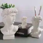 Nordic David Vase Hydroponic Vase Ornaments Flower Pot Makeup Brush Storage Bucket Photo Props Pen Holder Vintage Home Decor
