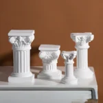 Roman Column Statue Resin Sculptures Nordic Sculpture Vintage Figurines Home Decor Resin Mini Craft Office Decor Room