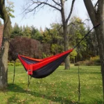 Upgrade Camping Hammock Outdoor Tourist Hanging Hammocks Portable Parachute Nylon Hiking Hammock For Backpacking Travel