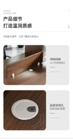 78 Inch Extra Long Desk, Double Desk with 2 Drawers, Two Person Desk Long Computer Desk with Storage Shelves, Writing Table