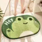 40*60cm Bath Mat Cute Pink Cartoon Frog Bathroom Carpet Bathtub Entrance Waterproof Slip-resistant Foot Mats Toilet Shower