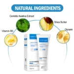 After application: skin appears calmer and more even-toned.