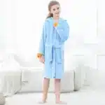 Blue Dinosaur Bath Robe for Boys 3 4 5 6 7 8 9 10 11 12 Years Shark Kids Bath Towel Robe Kigurumi Winter Baby Girls Bathrobe