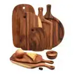 HEMU-Acacia Wood Bread Board, Wood Chopping Board, Western Style, Pizza, Sushi, Cutting Board, Cheese, Steak Tray, Wooden