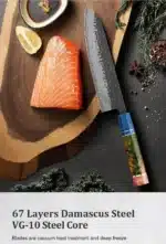 1-4 PCS Kitchen Knife set Damascus Steel Japanese chef Knife Santoku Knife Nakiri Knife kiritsuke knife Stable wood Handle