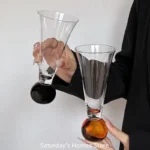 Creative Crystal Glass Glasses Cocktail Goblet Glass Cup Colorful Ball Champagne Glass Cold Drink Cup Juice Cup Beverage Cup