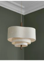 Japanese Wabi Sabi Cloth Ceiling Chandelier For Living Room Island Bedroom LED Pendant Light Modern Home Decor Lighting