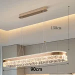 Nordic home decoration crystal chandelier restaurant chandelier chandelier ceiling lamp villa chandelier indoor lighting