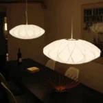 Modern Silk LED Pendant Lamp Denmark Designer Hanging Light for Living Room Hotel Restaurant Factory Direct High-End Home