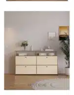 Modern Module Living Room Cabinet Stainless Steel TV Cabinet Storage Combination Sideboard Chest of Drawers Customizable