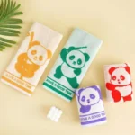 1Pc 25x50cm Cotton Cartoon Kung Fu Panda Absorbent Soft Bathroom Children Hand Towel Chinese New Year Gift – base detail