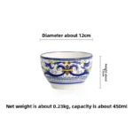 Hand Painted Ceramic Plate Creative Irregular Steak Dish Western Dinnerware Home Decor – in a cozy room setting