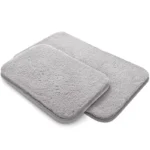 Super thick chenille absorbent door mat in 50x80cm size on a wooden floor