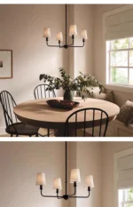 American Style LED Pendant Lamp Modern Minimalist Chandelier Kitchen Island Restaurant Bar Living Room Home Decor Factory