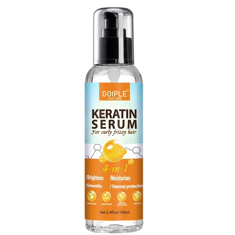 Goldoma Keratin Protein Hair Care Serum bottle on white background, front view