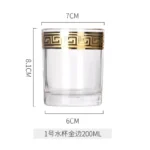 Luxury Wine Crystal Glasses Transparent Champagne Brandy Whisky Glass Cup Home Unleaded Bar Wedding Party Drinkware Barware