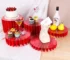Elegant buffet table centerpiece with paper folding cupcake display stands for party decoration
