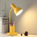 Nordic Creative Table Lamp Fashion Pen Holder Art Simple LED Lights/Office Eye Protection Reading&Living Room Bedroom