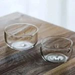 350/600ml Transparent Glass Baking Egg Bowl Japanese Matcha Tea Bowl for Fruit, Yogurt, Salad, Indoor Cooking Tableware