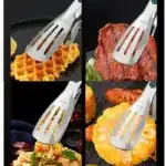 7/9/12 Inch Non-slip Food Tongs Stainless Steel BBQ Meat Salad Bread Clip Tong Barbecue Grill Buffet Clamp Kitchen Cooking