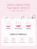 Sakura Whitening Face Serum Anti Aging Fade Fine Lines Tighten Pores Improve Melanin Pigment Dull Moisturizer Brighten Skin