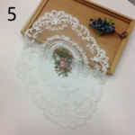 Vintage Lace Placemat Embroidered Table Cloth Dining Room Decorative Table Mats Party Wedding Antique Coffee Coasters
