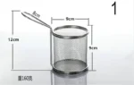304Stainless Steel Metal Basket Serving Food Presentation Cooking Tools French Fries Basket Mini Fry Storage Kitchen
