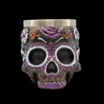 Skull Goblet Resin Steel Cup Creative Beer Mug Gothic 3D Wine Glass Mugs Tea Mug Cocktail Glass Anime Mug Halloween Gift