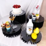 5pcs Buffet Riser Dessert Table Display Set White Cardboard Display Stands for Party Birthday Drink Collectibles Jewelry Show - Image 23