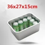 304 stainless steel plate tray rectangular square oven tray baking pot dish deep Japanese barbecue bbq cafeteria Storage trays - Image 27