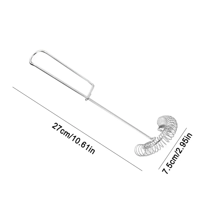 1PC Stainless Steel Spring Egg Beater Sauce Blender Mini Whisk Milk Frother Foamer Creative Cooking Tools Cooking Accessories