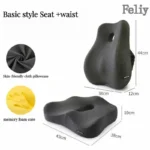 Memory Foam Office Chair Cushion Car Seat Support Pads Buttocks Pillow Massage Hips Orthopedic Pillow Coccyx Pain Relief