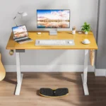JHK Electric Adjustable Height Standing Computer Desk Ergonomic Sit Stand Up Down Computer Table Workstation For Home Office