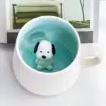Creative Ceramic Coffee Mug with Lid and Spoon Cute Cartoon Three-dimensional Kawaii Animal Milk Cup Couple Gift Water Cup