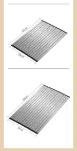 304 Stainless Steel Dish Drainer Roll Up Dish Drying Rack Shelf Folding Cutting Board Sink Washbasin Chopping Board Kitchen