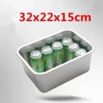 304 stainless steel plate tray rectangular square oven tray baking pot dish deep Japanese barbecue bbq cafeteria Storage trays - Image 22